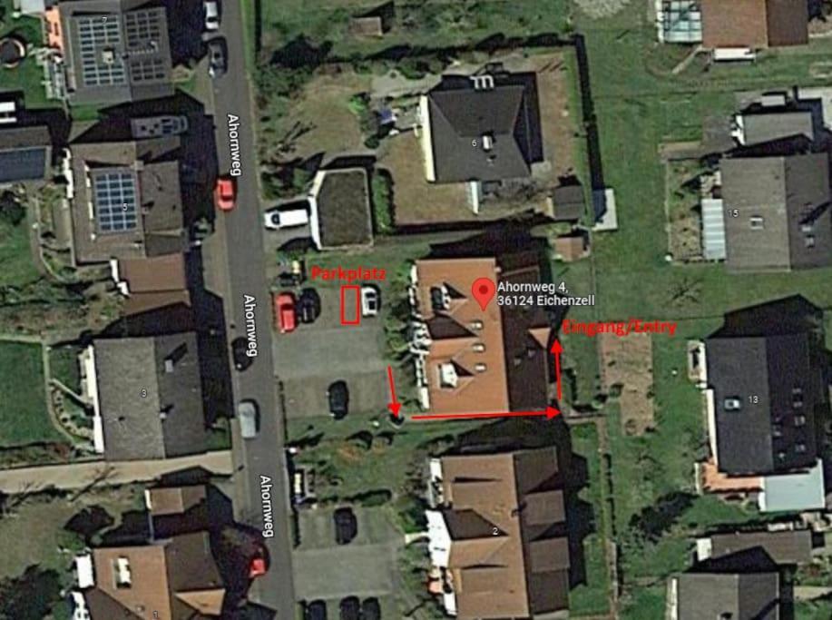 Gemuetliches Ferienapartment Mit Optionaler E-Ladesaeule Eichenzell Exterior foto